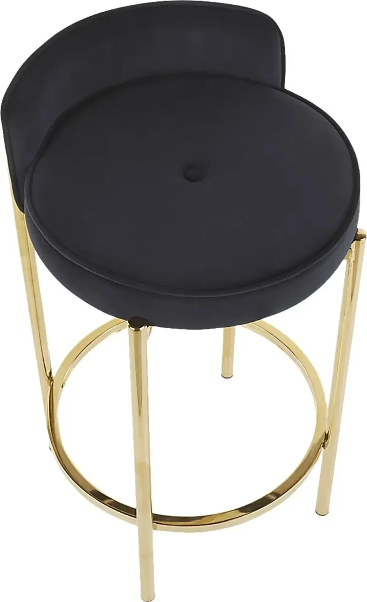 Chardan Black Counter Height Stool, Set of 2