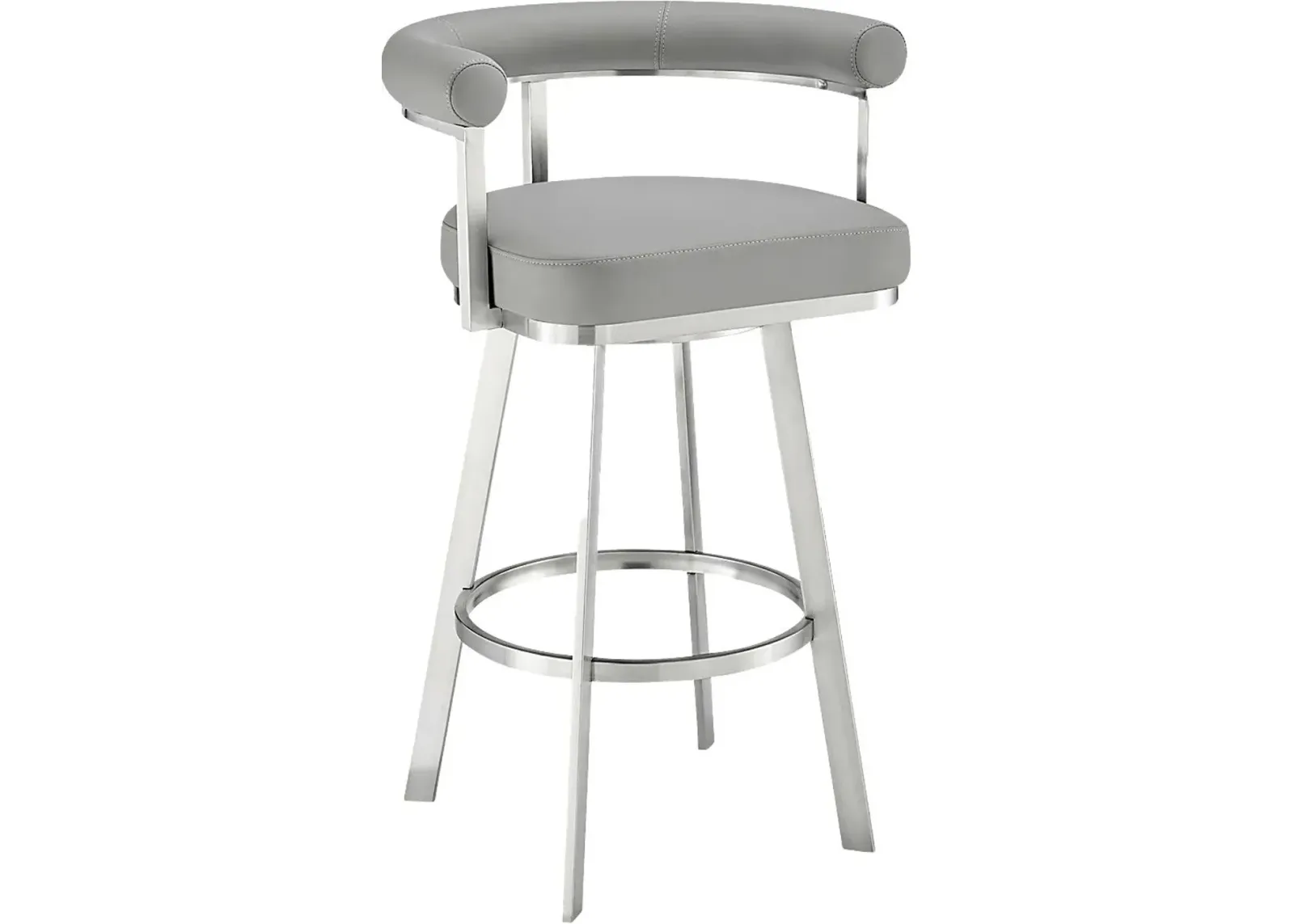 Salaignac Gray Swivel Counter Stool