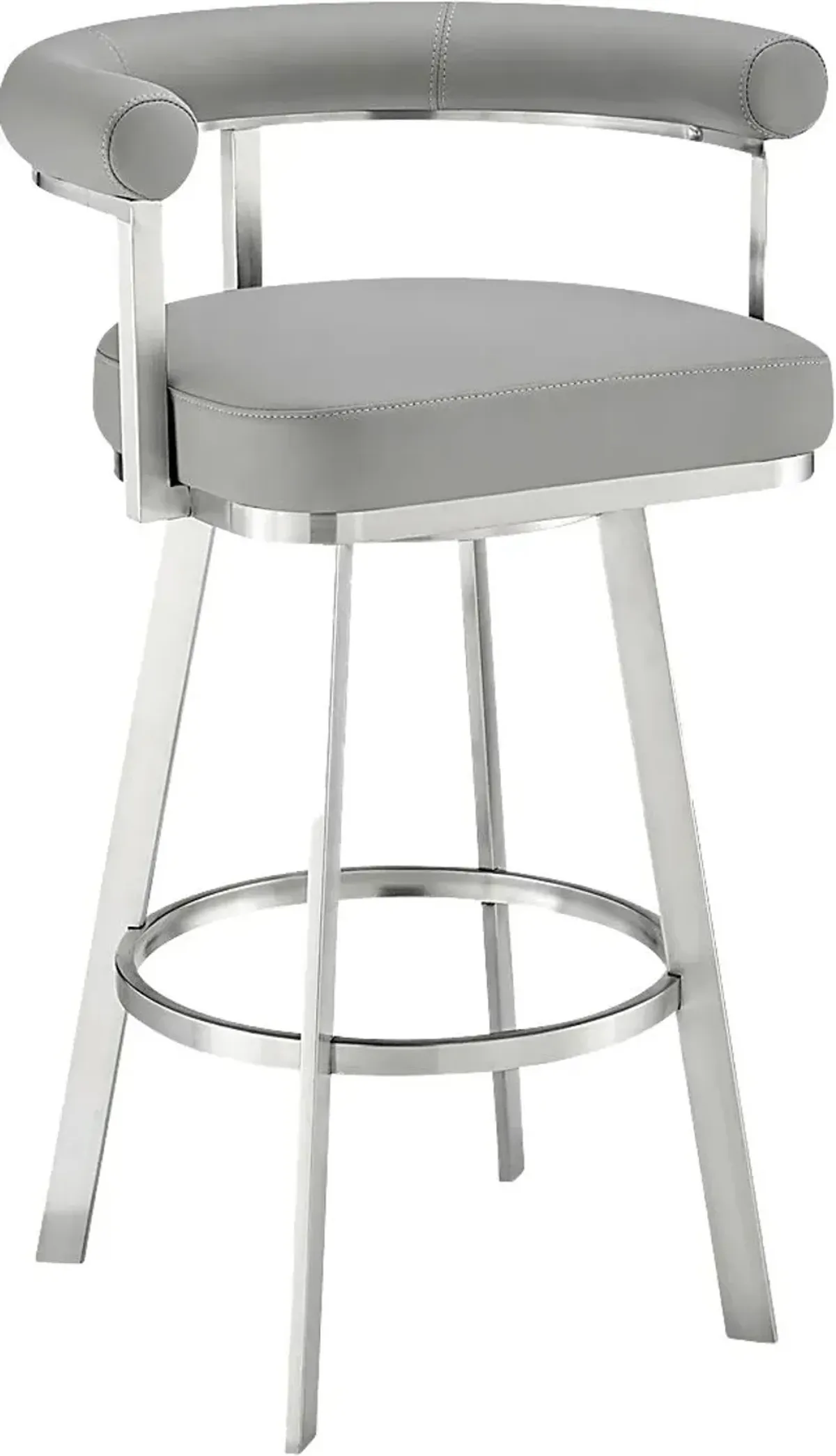 Salaignac Gray Swivel Counter Stool