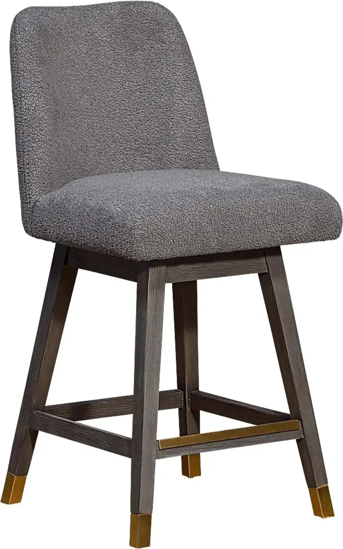 Fanshawe Gray Swivel Counter Stool