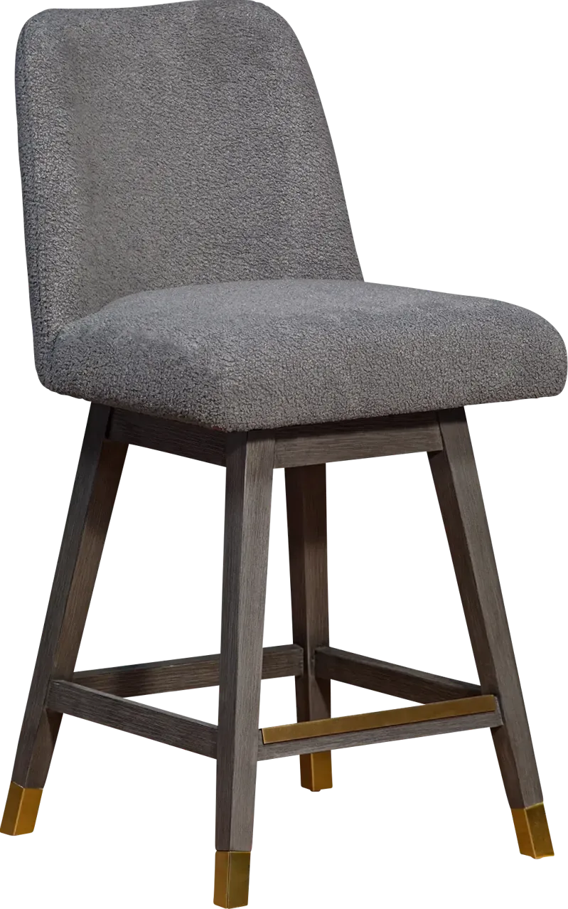 Fanshawe Gray Swivel Counter Stool