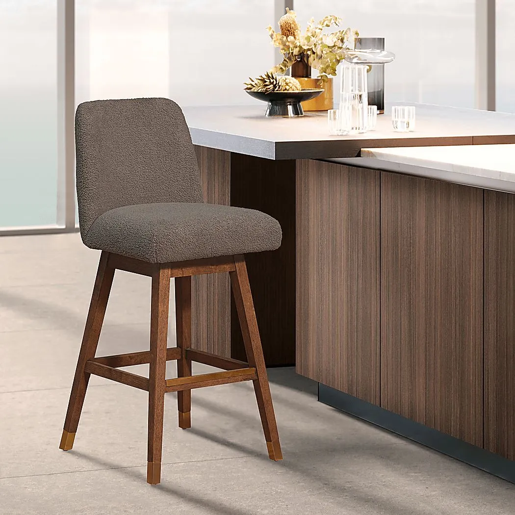 Fanshawe Brown Swivel Counter Stool