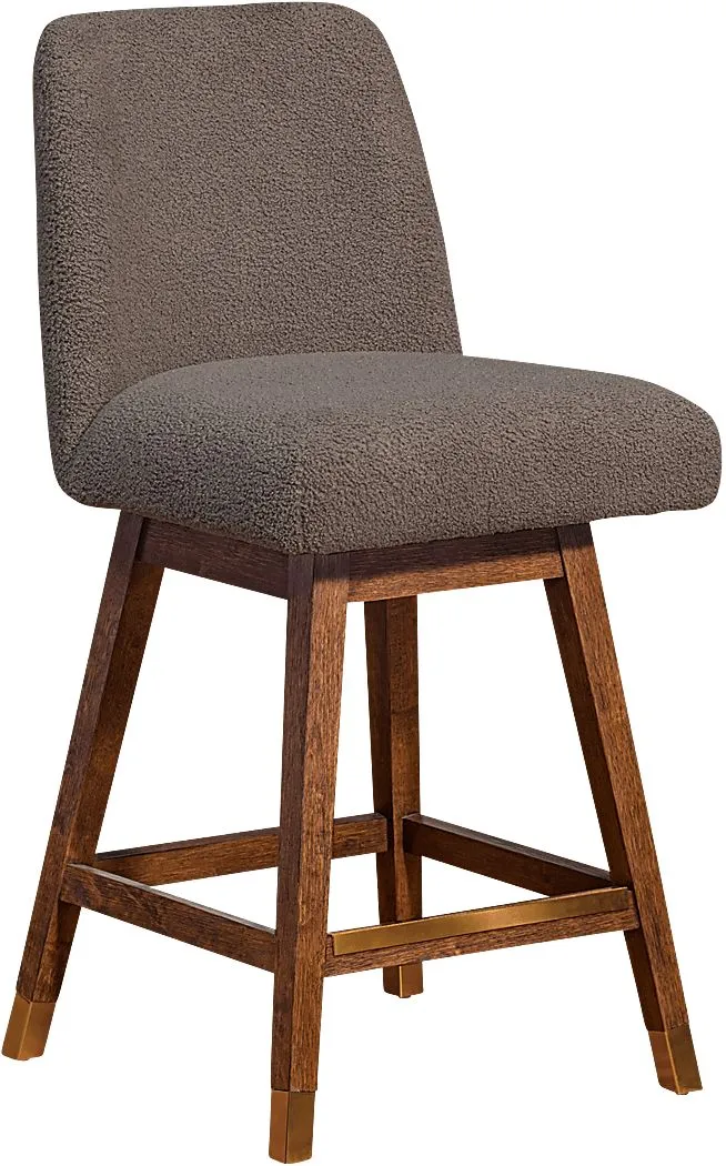 Fanshawe Brown Swivel Counter Stool