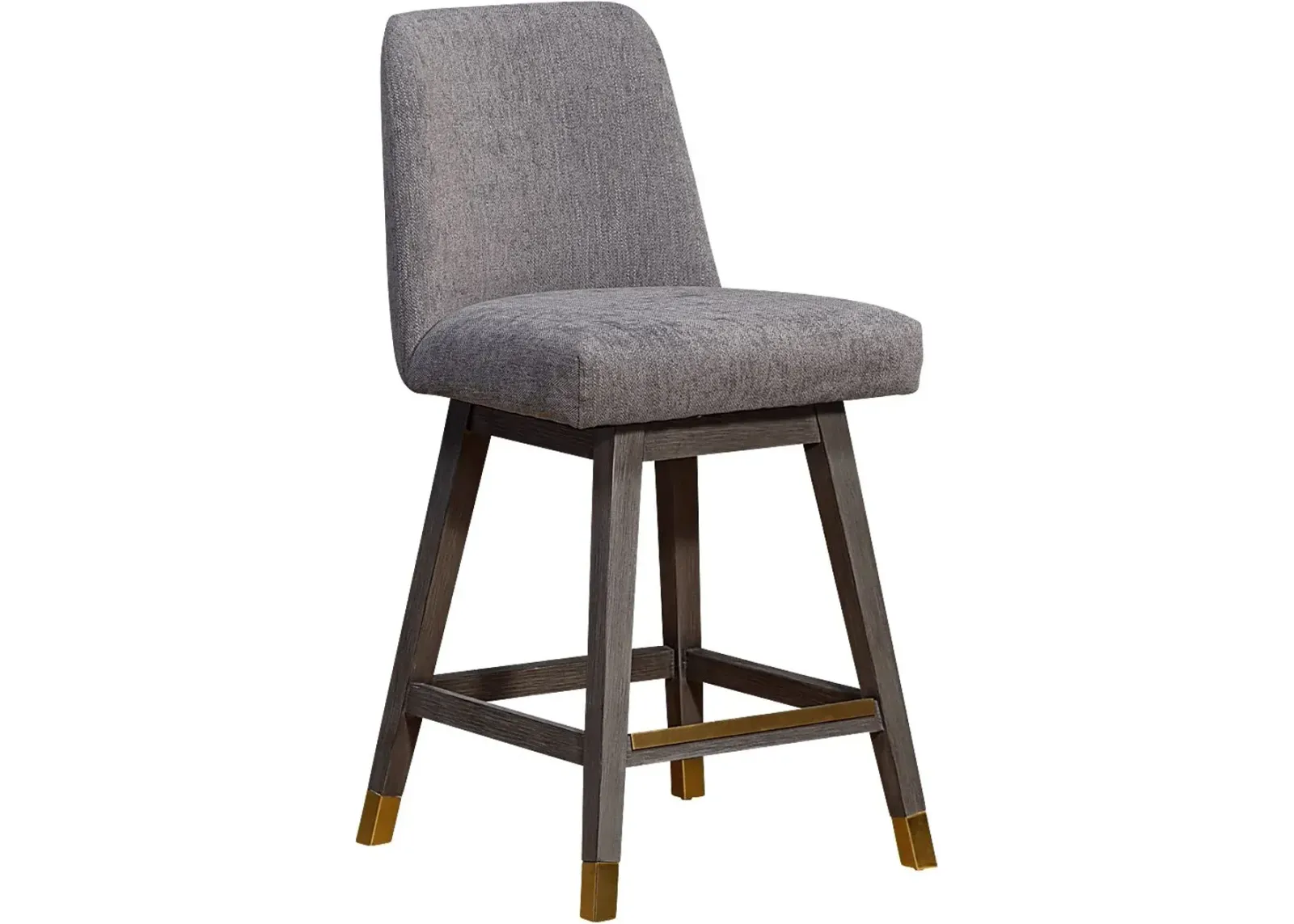 Fanshawe Gray Swivel Counter Stool