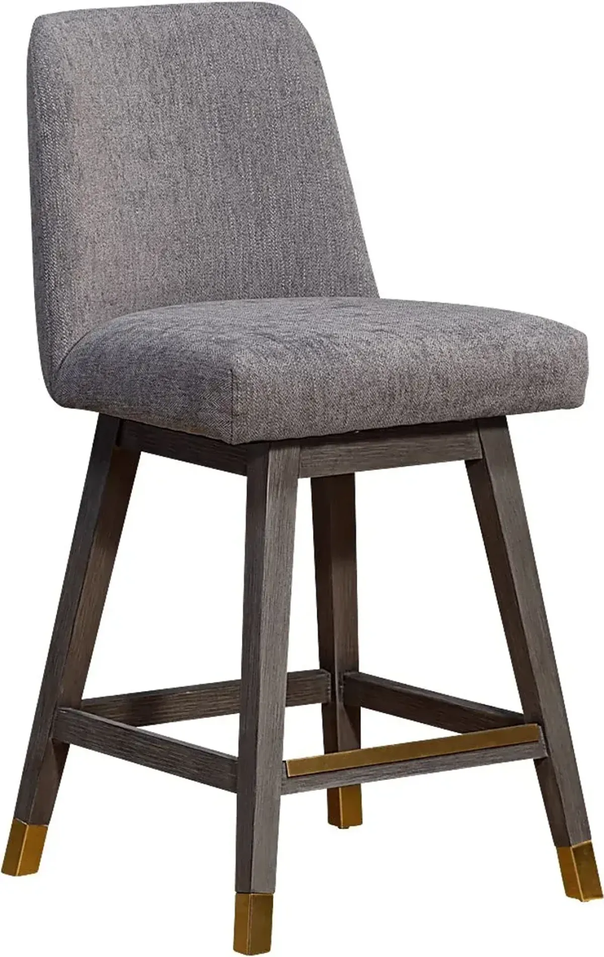 Fanshawe Gray Swivel Counter Stool