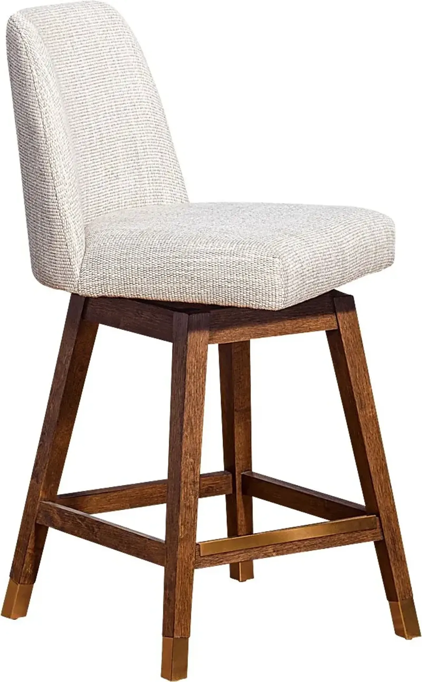 Fanshawe Beige Swivel Counter Stool