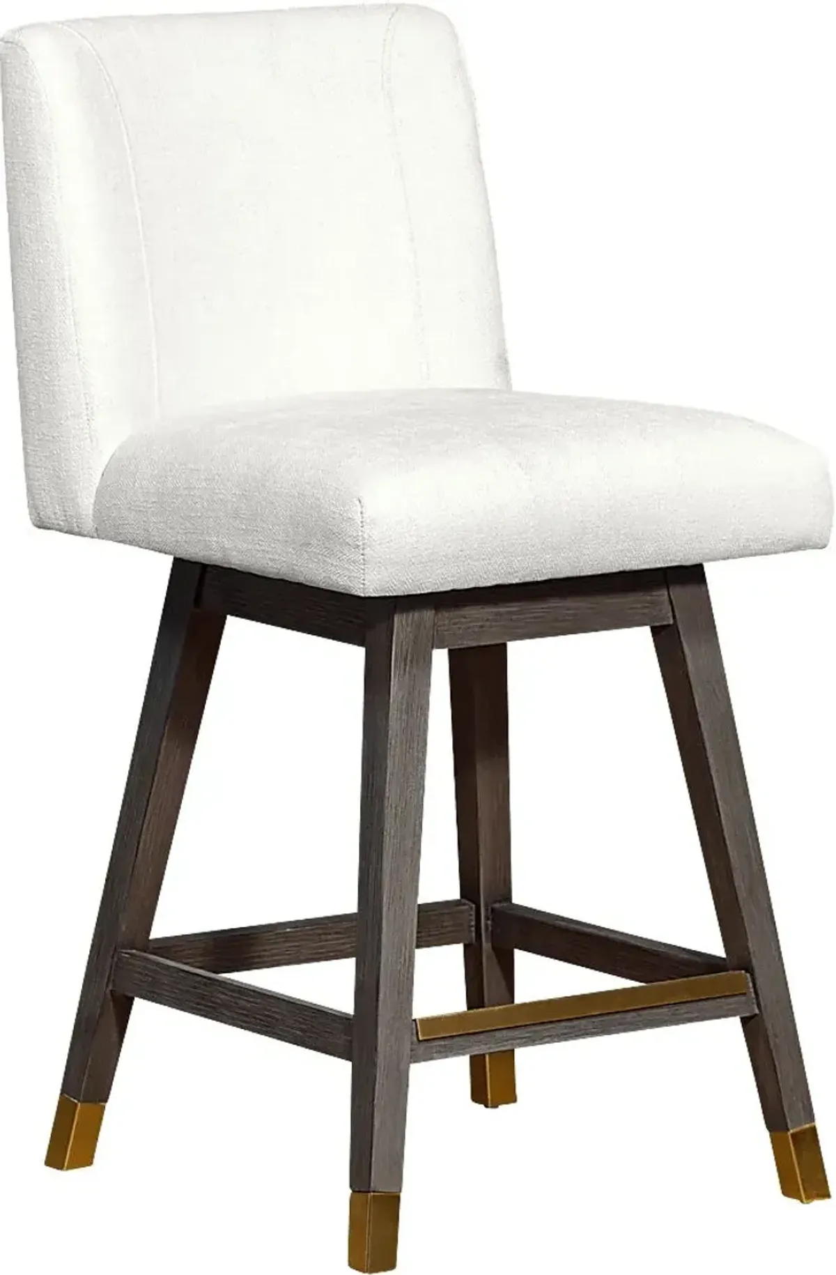 Cauthorn Ivory Swivel Counter Stool