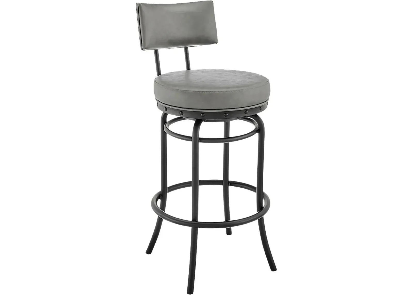 Gallaher Gray Swivel Counter Stool