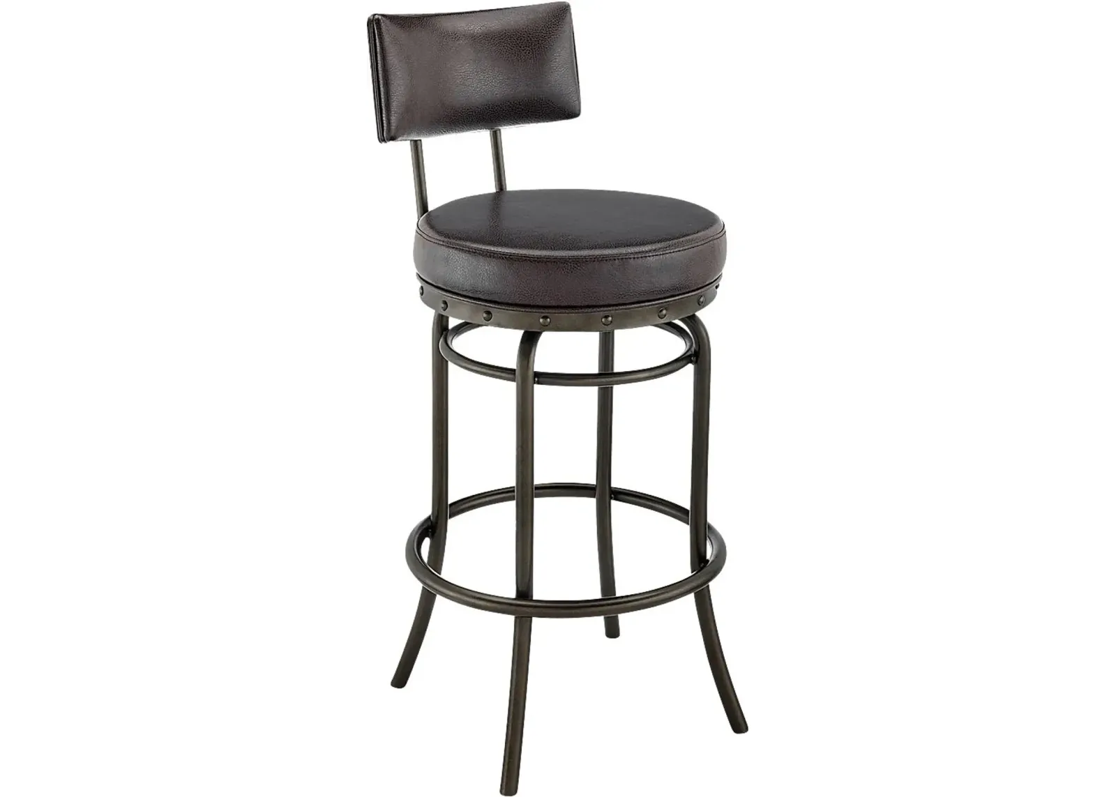 Gallaher Brown Swivel Counter Stool