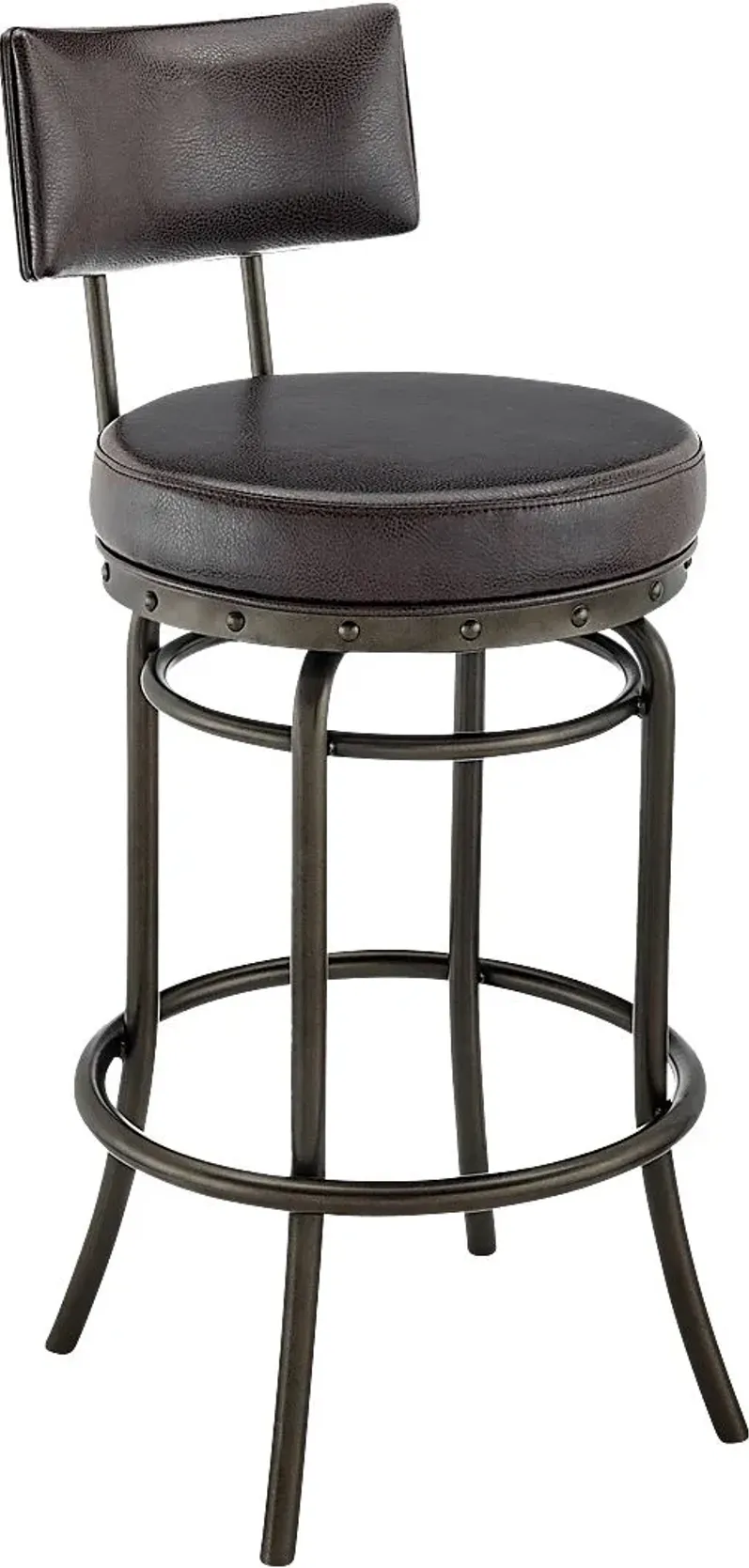 Gallaher Brown Swivel Counter Stool