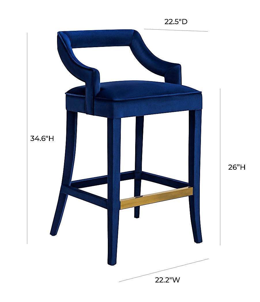 Lenorelle Navy Counter Height Stool