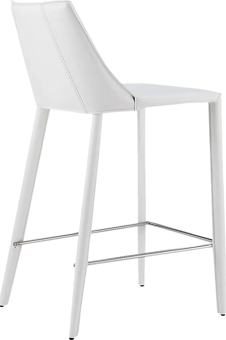 Monagin White Counter Stool