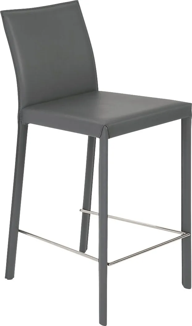 Mahlum Gray Counter Stool, Set of 2