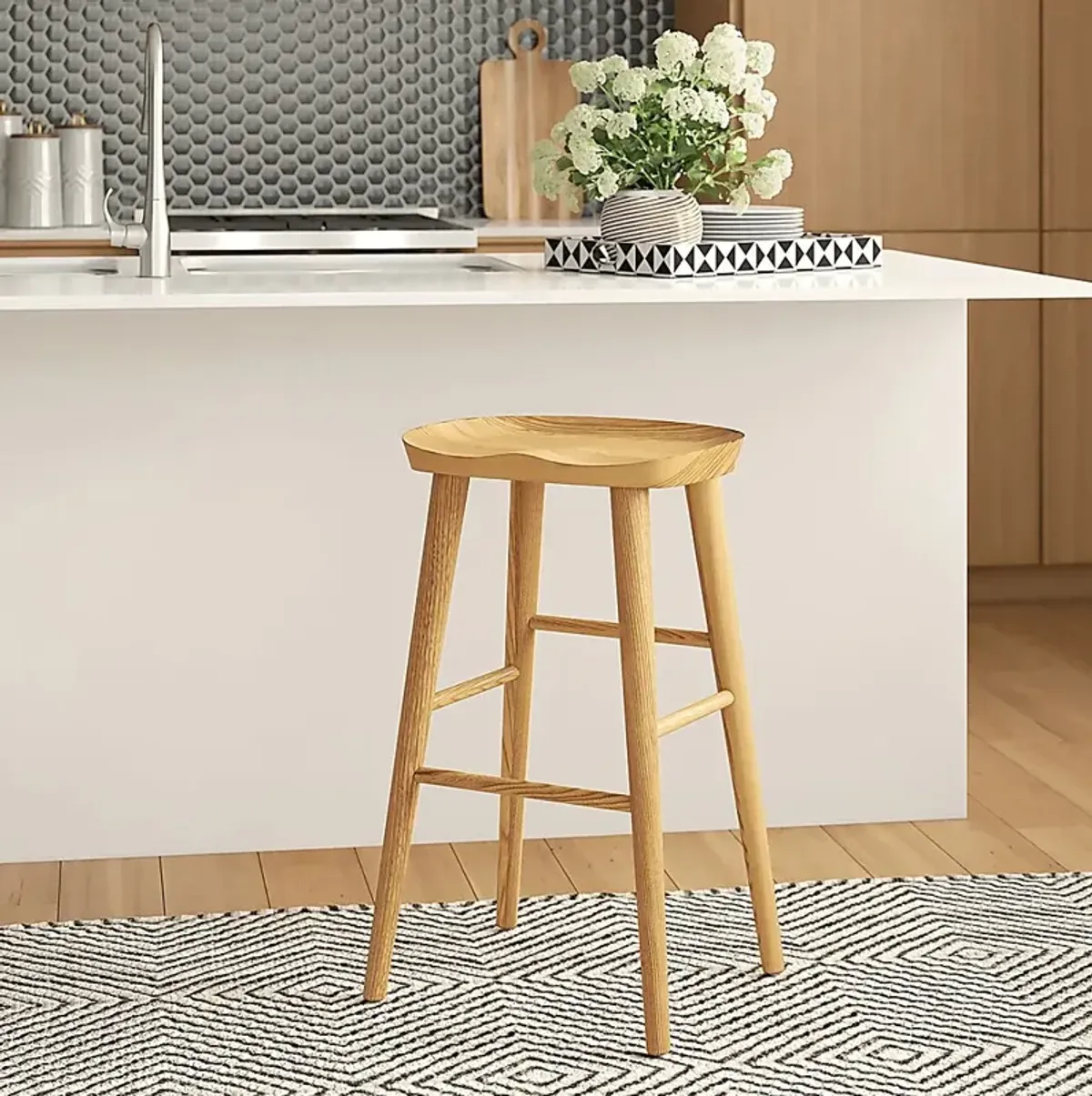 Bresland Natural Counter Stool