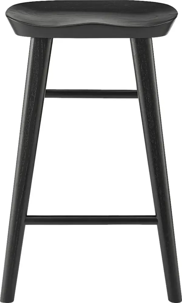 Bresland Black Counter Stool