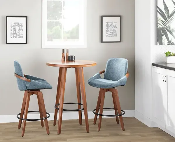 Perkins Counter-Height Stool Blue by American Signature