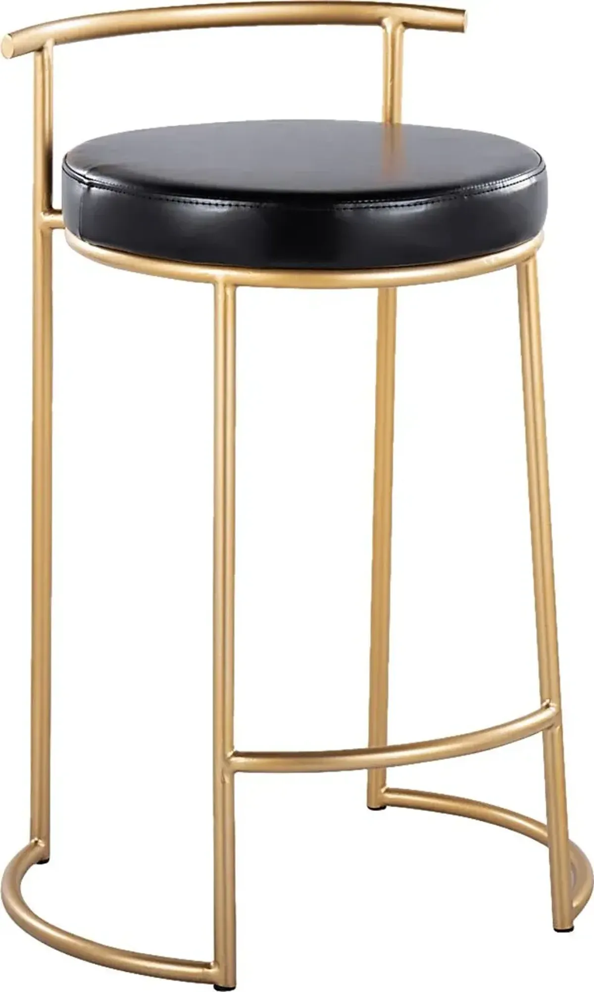 Trepassey I Black Counter Height Stool, Set of 2
