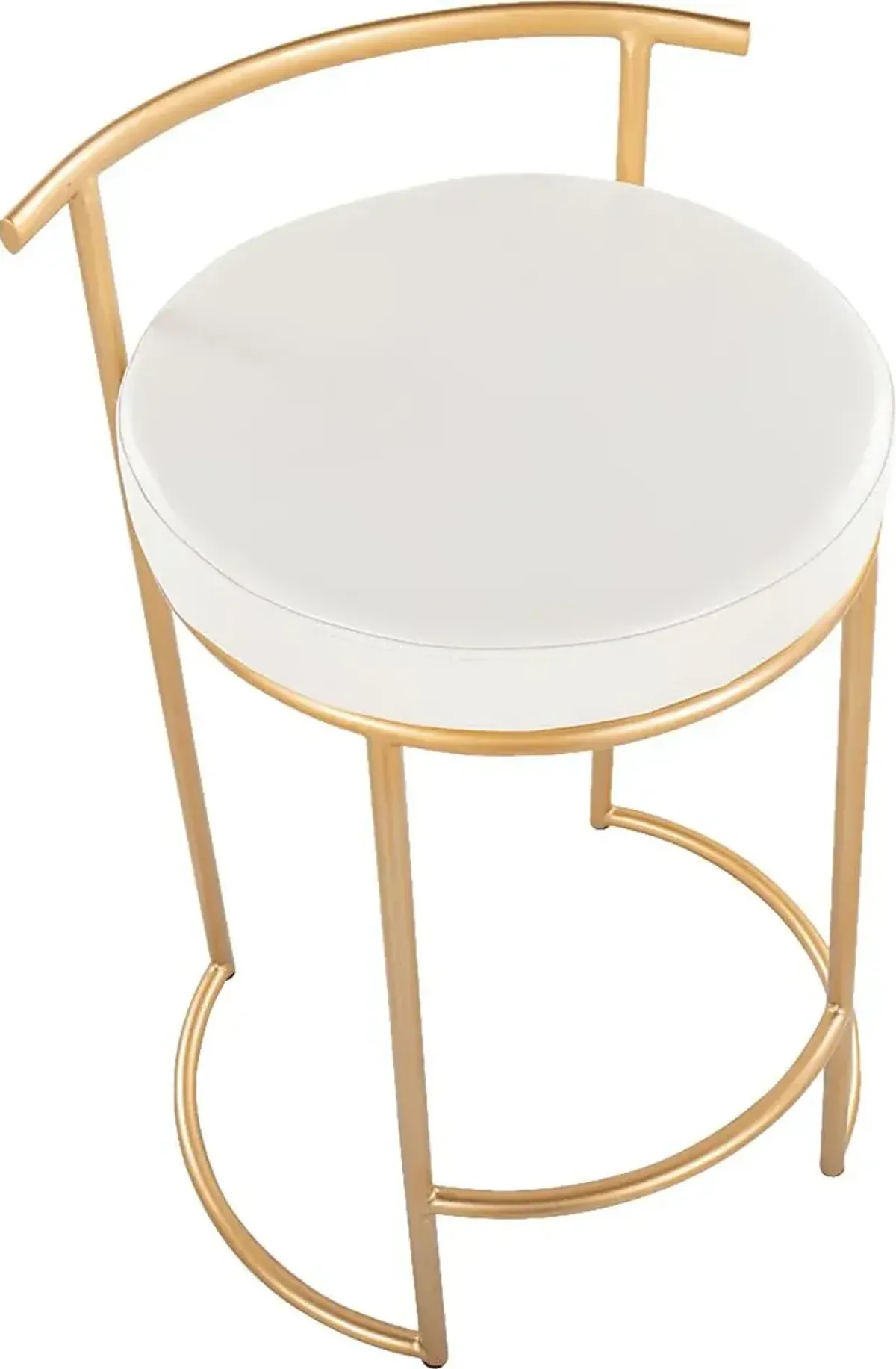 Trepassey I White Counter Height Stool, Set of 2