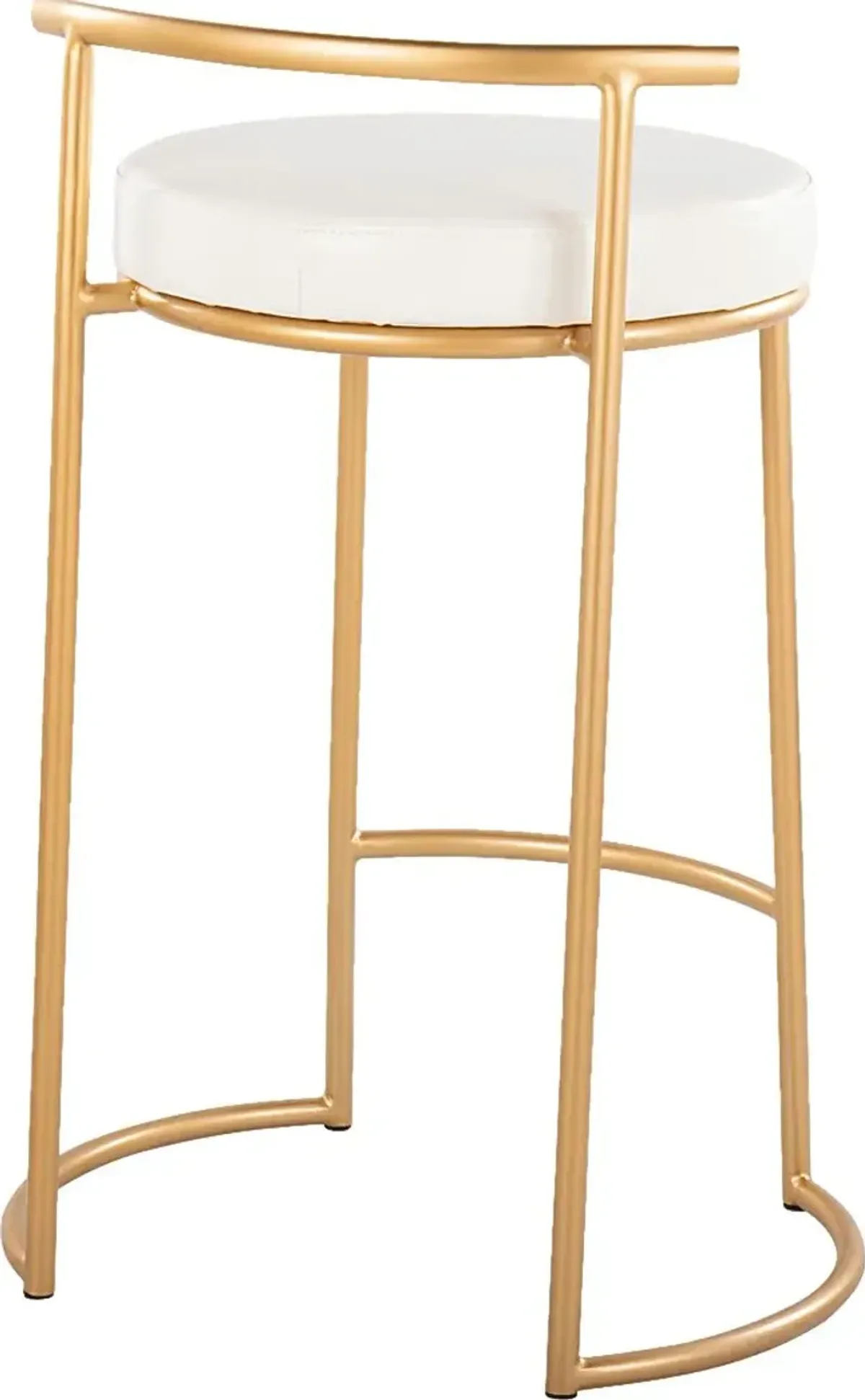 Trepassey I White Counter Height Stool, Set of 2