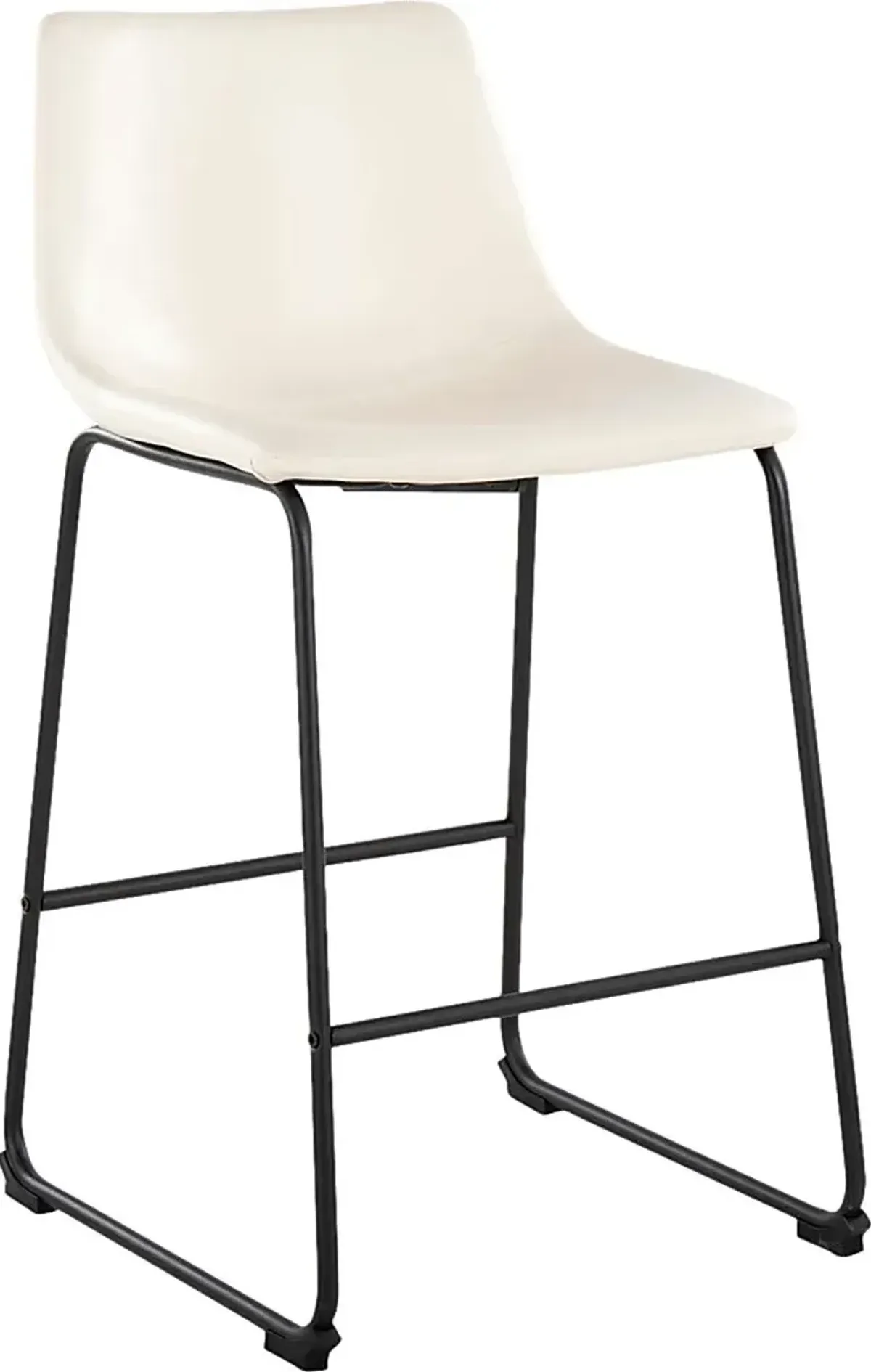 Pridemore II White Counter Height Stool, Set of 2