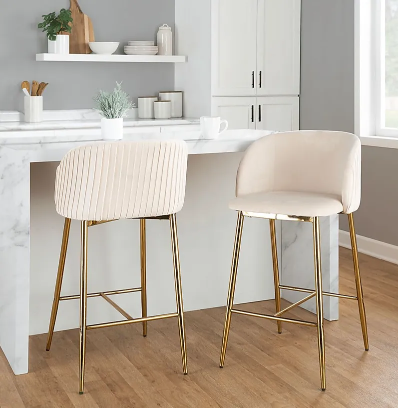 Marsanne I White Counter Height Stool, Set of 2