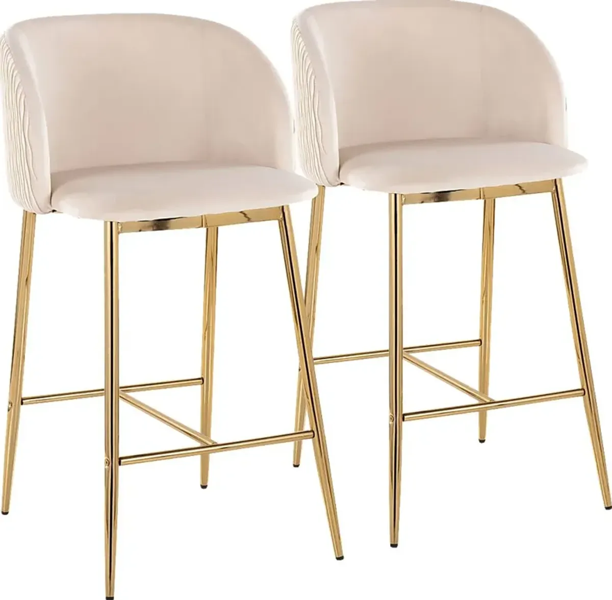 Marsanne IV White Counter Height Stool, Set of 2