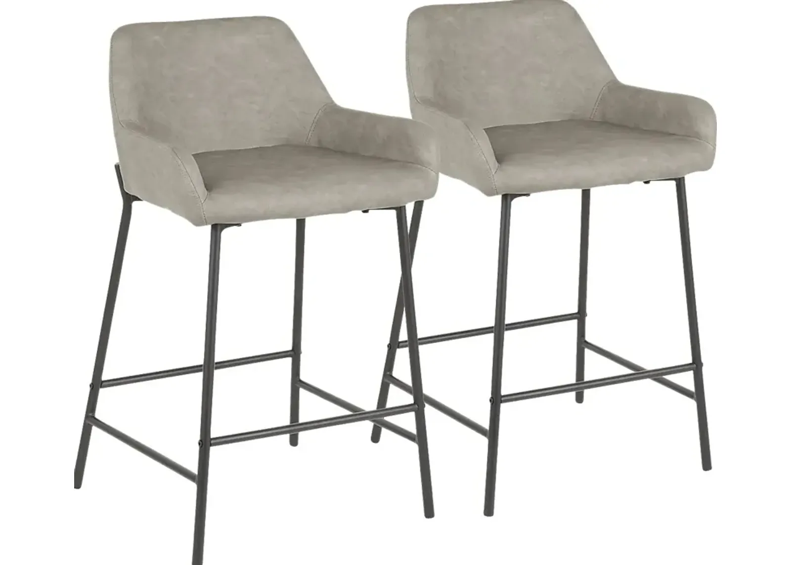 Clarain Gray Counter Height Stool, Set of 2