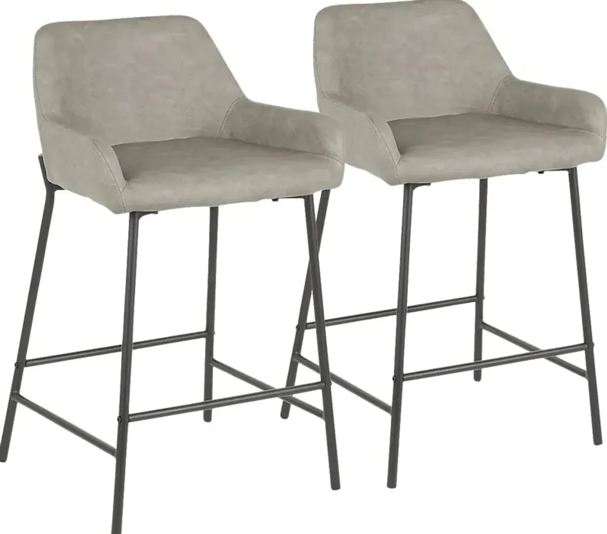 Clarain Gray Counter Height Stool, Set of 2