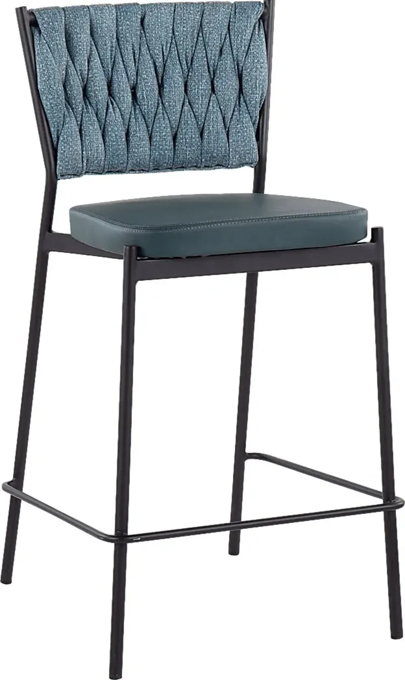 Portola Gem Green Counter Height Stool, Set of 2