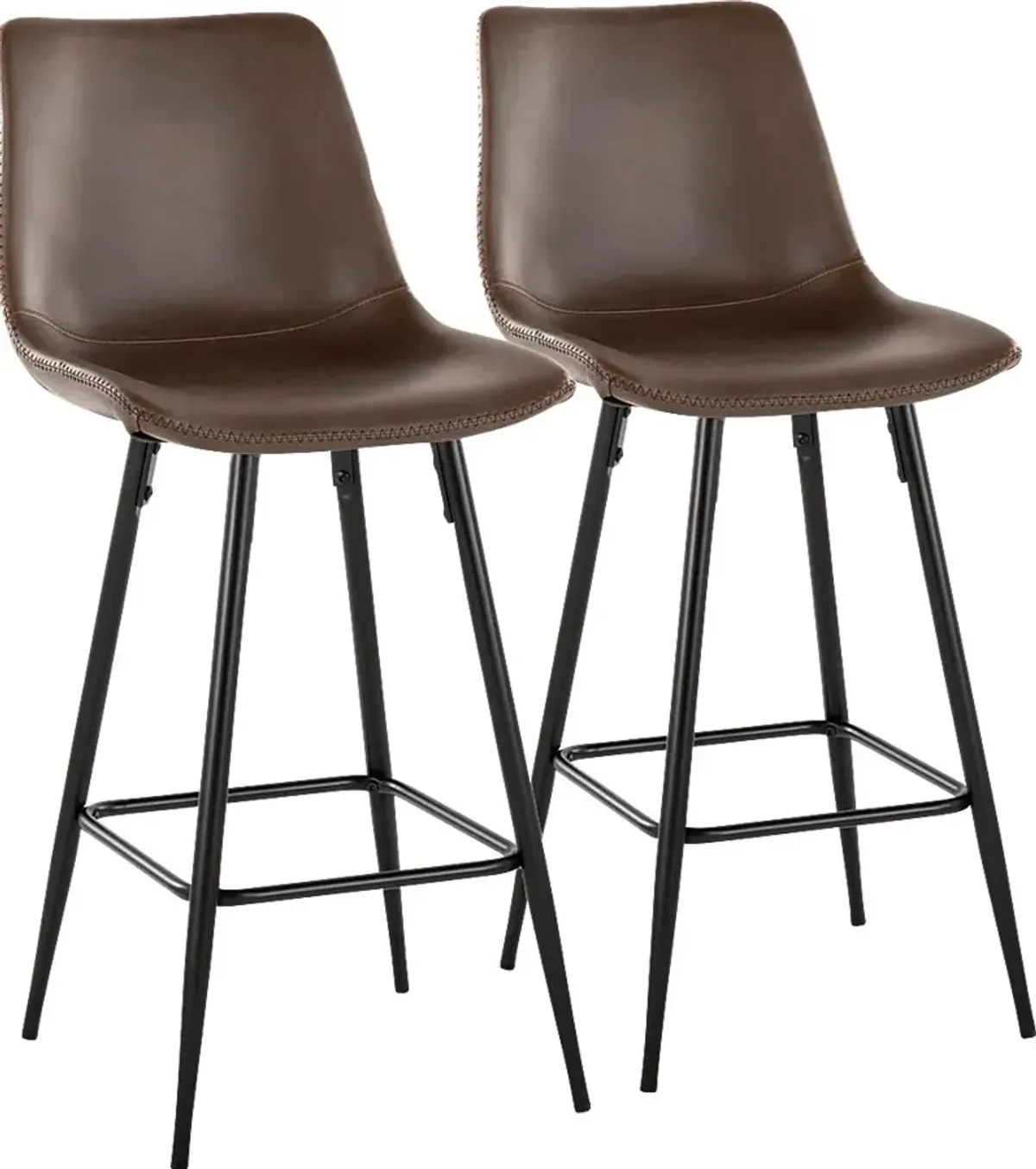 Pamco Espresso Counter Height Stool, Set of 2