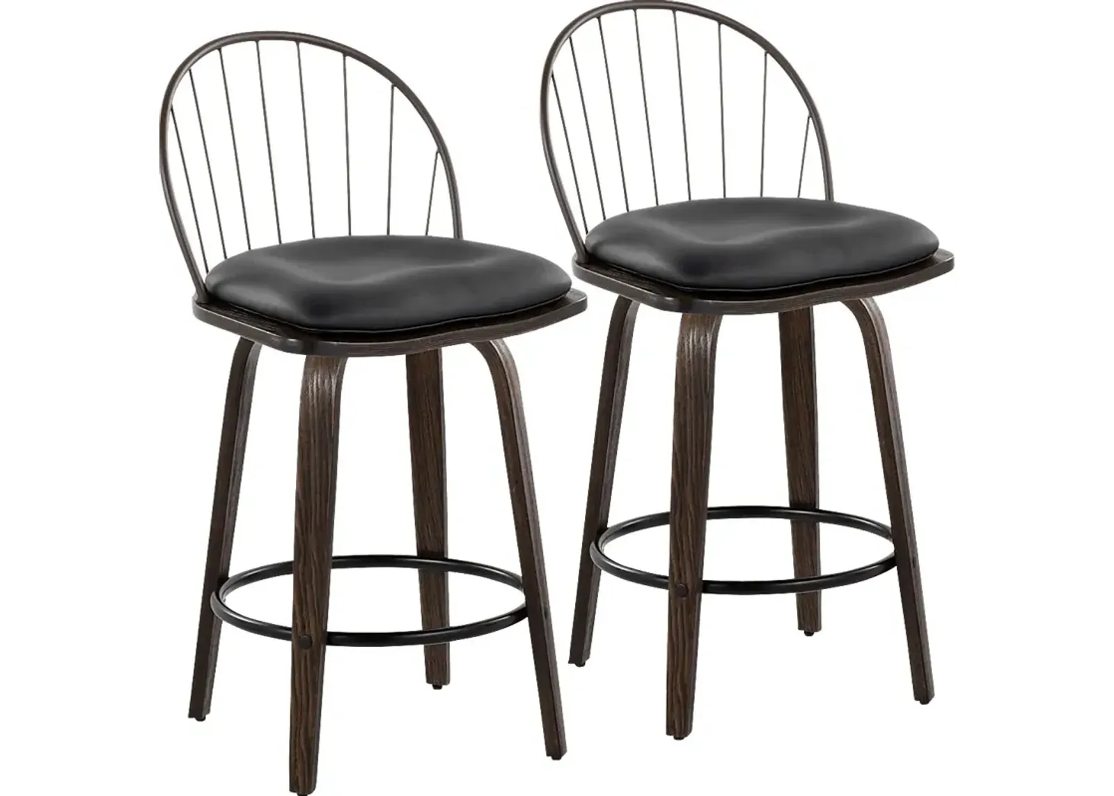 Merganser Brown Counter Height Stool, Set of 2