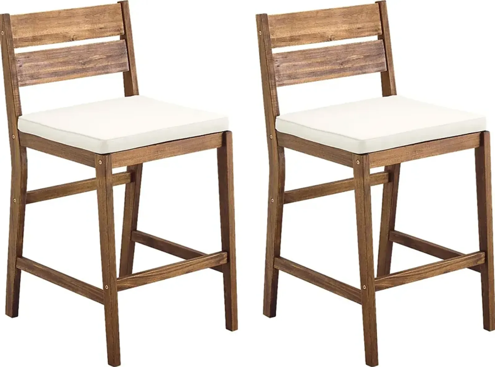 Adlebert Dark Brown Counter Height Stool, Set of 2