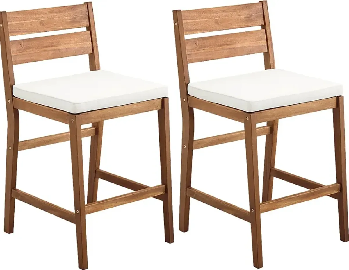 Adlebert Brown Counter Height Stool, Set of 2