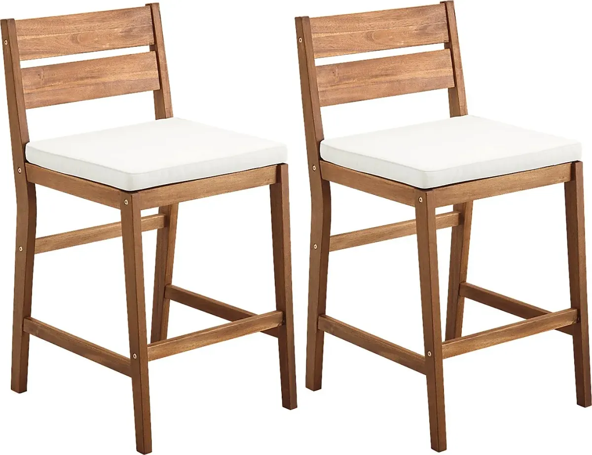 Adlebert Brown Counter Height Stool, Set of 2