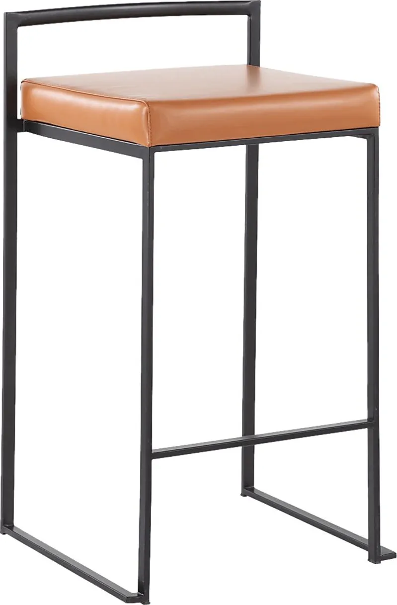 Birdlake III Camel Counter Height Stool, Set of 2