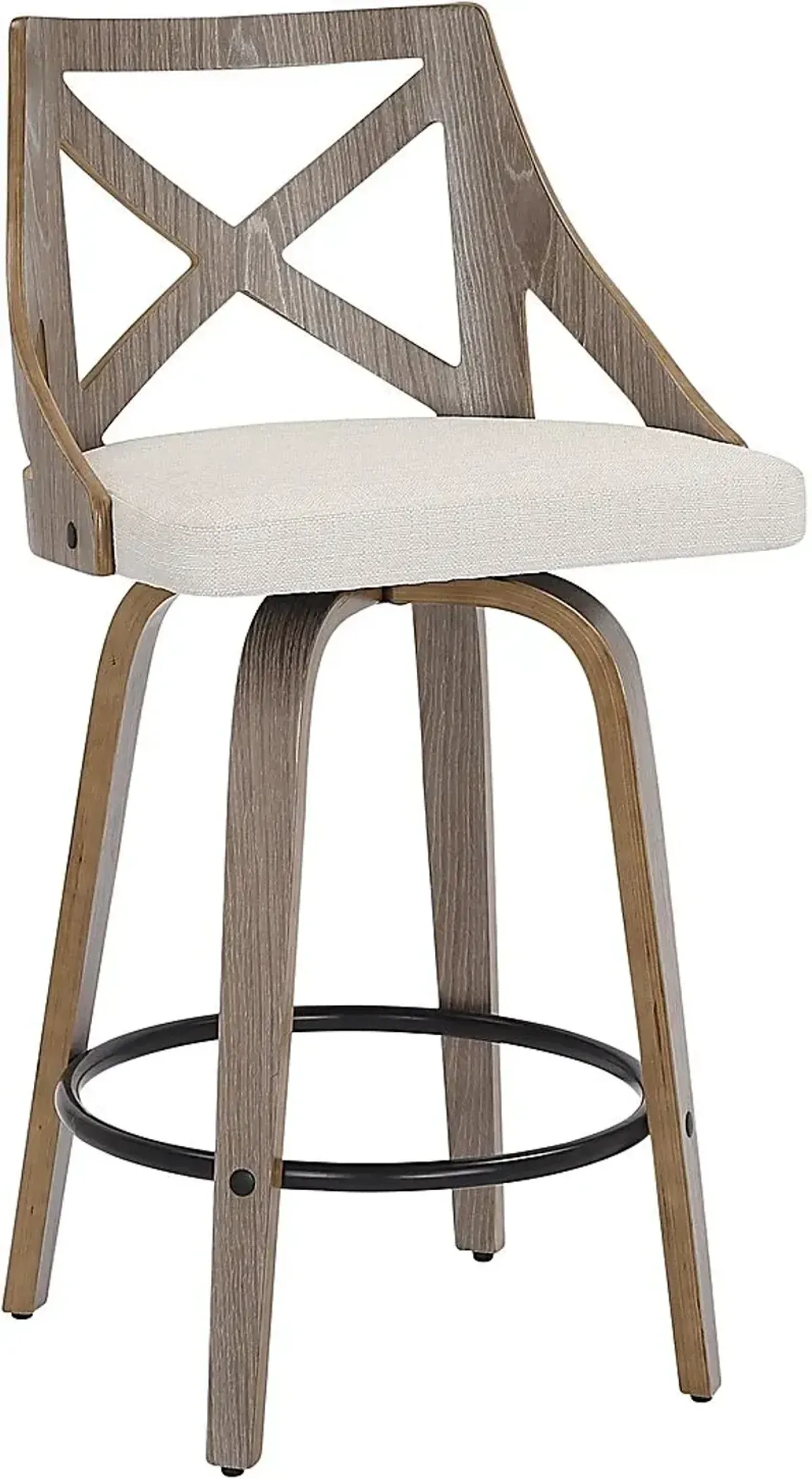 Hasbrouck I Cream Counter Stool Set of 2