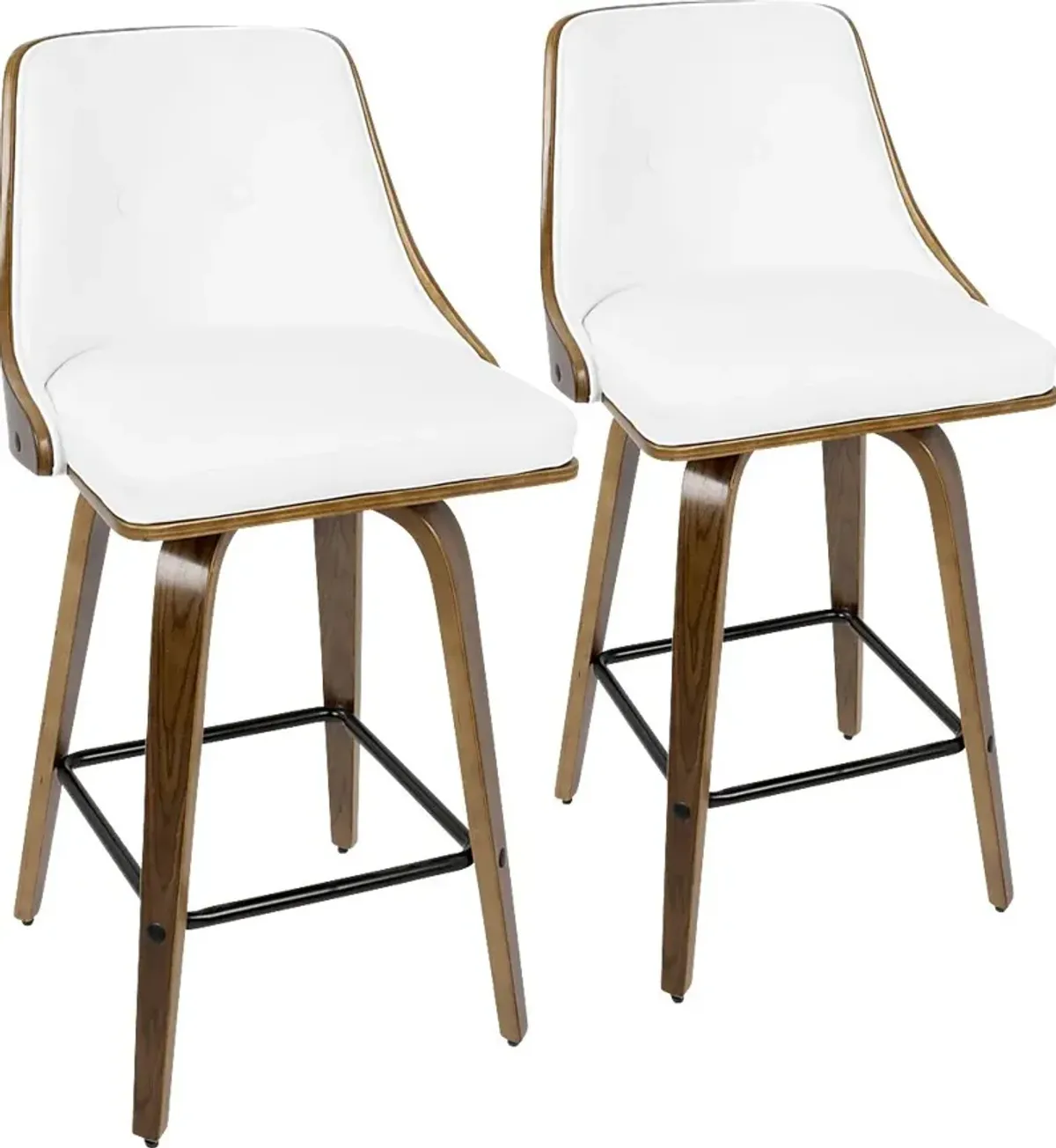 Wyndtop White Counter Height Stool, Set of 2