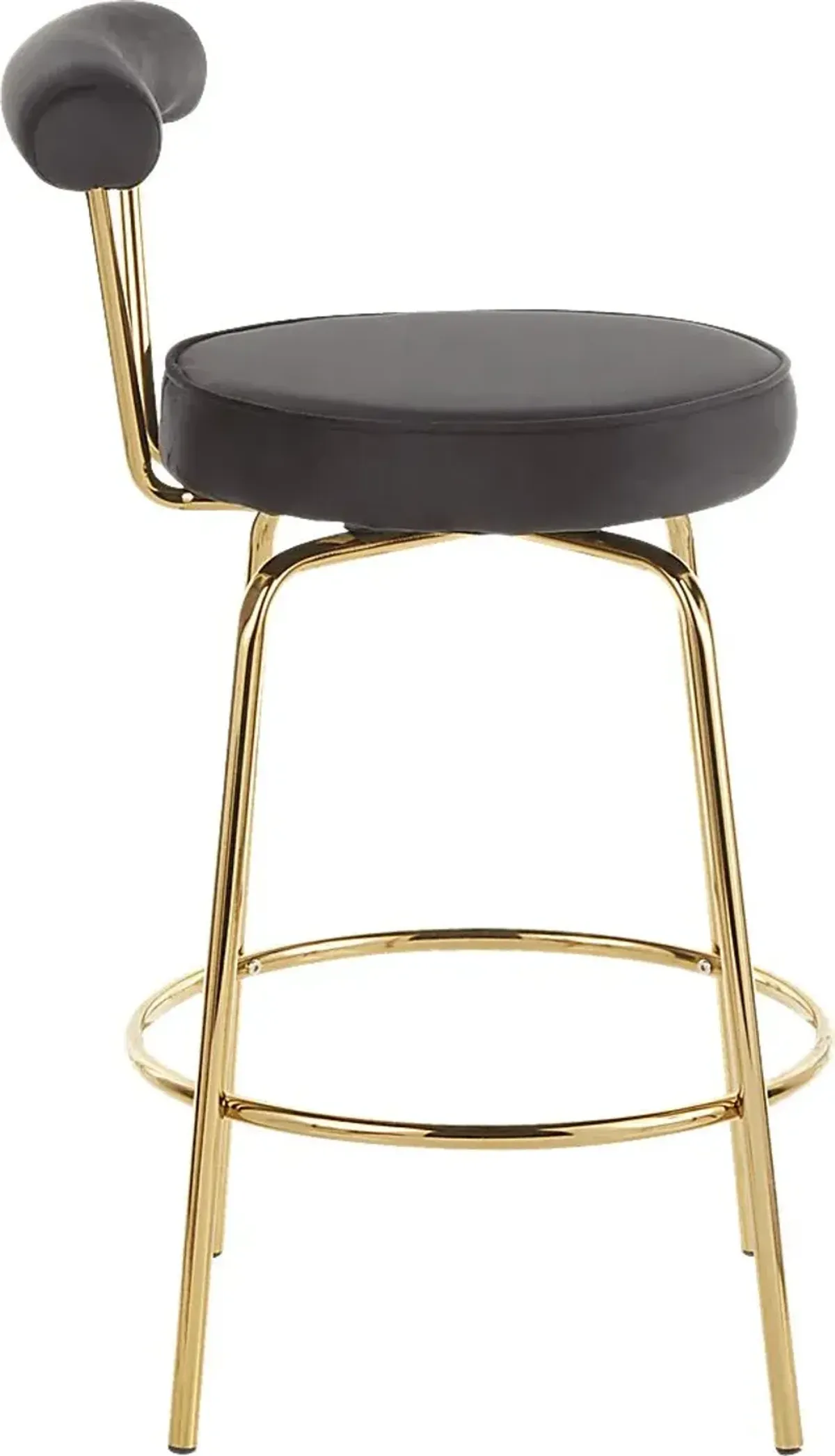 Rosiere Black Counter Height Stool, Set of 2