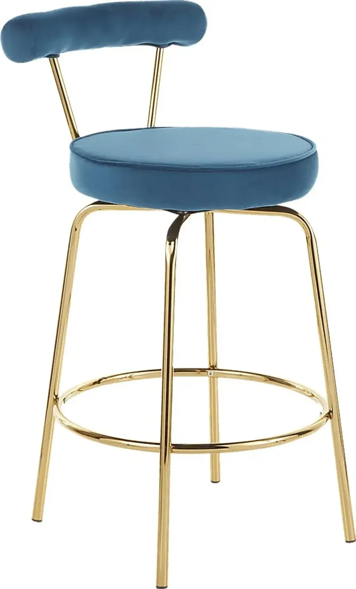 Rosiere Blue Counter Height Stool, Set of 2