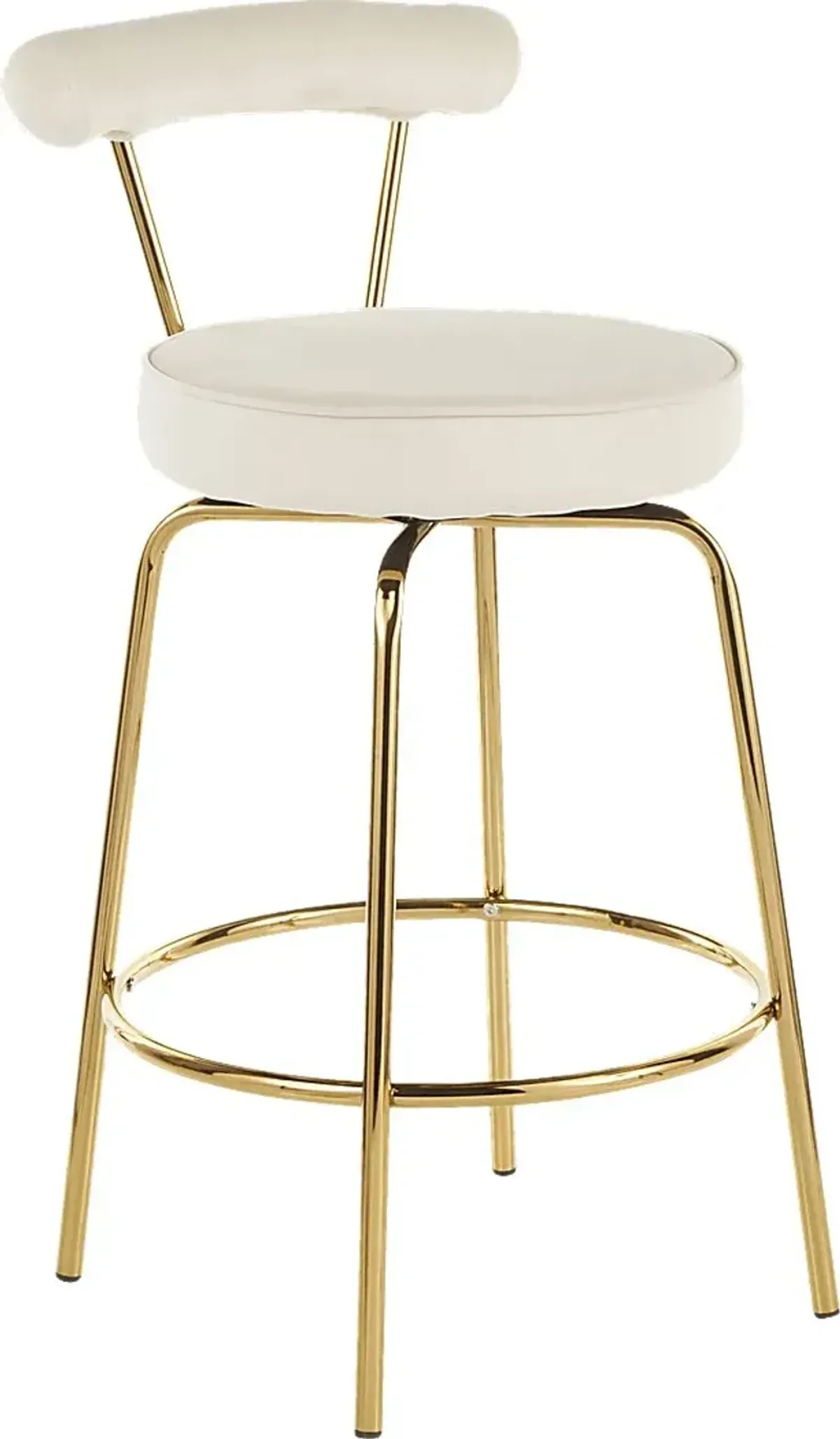 Rosiere Cream Counter Height Stool, Set of 2