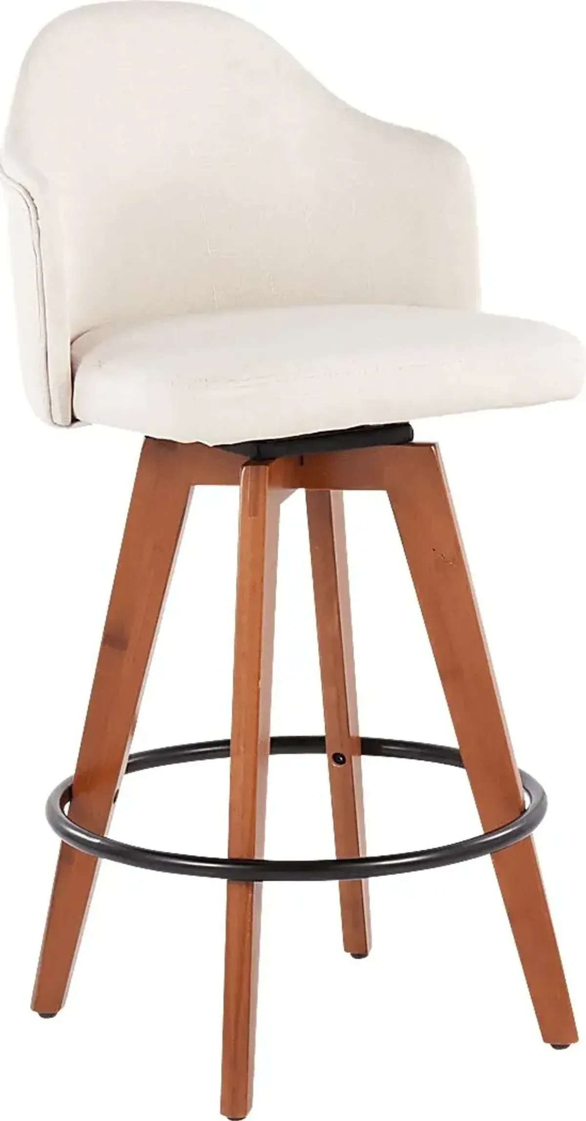 Aleiah Cream Counter Height Stool, Set of 2