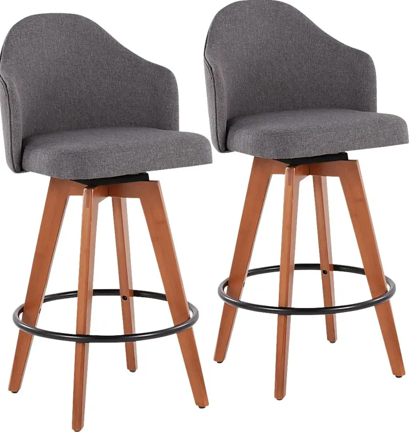 Aleiah Gray Counter Height Stool, Set of 2