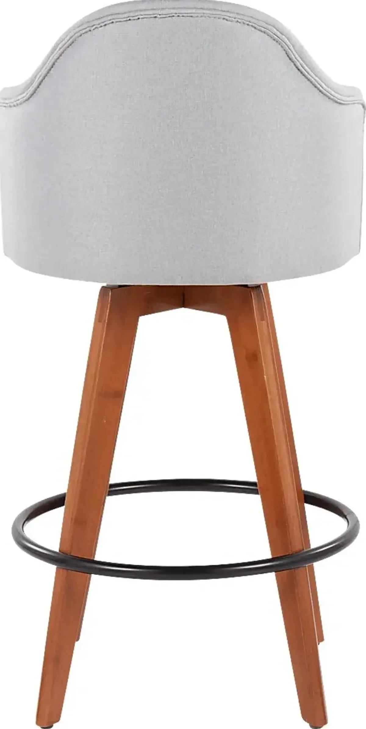 Aleiah Light Gray Counter Height Stool, Set of 2