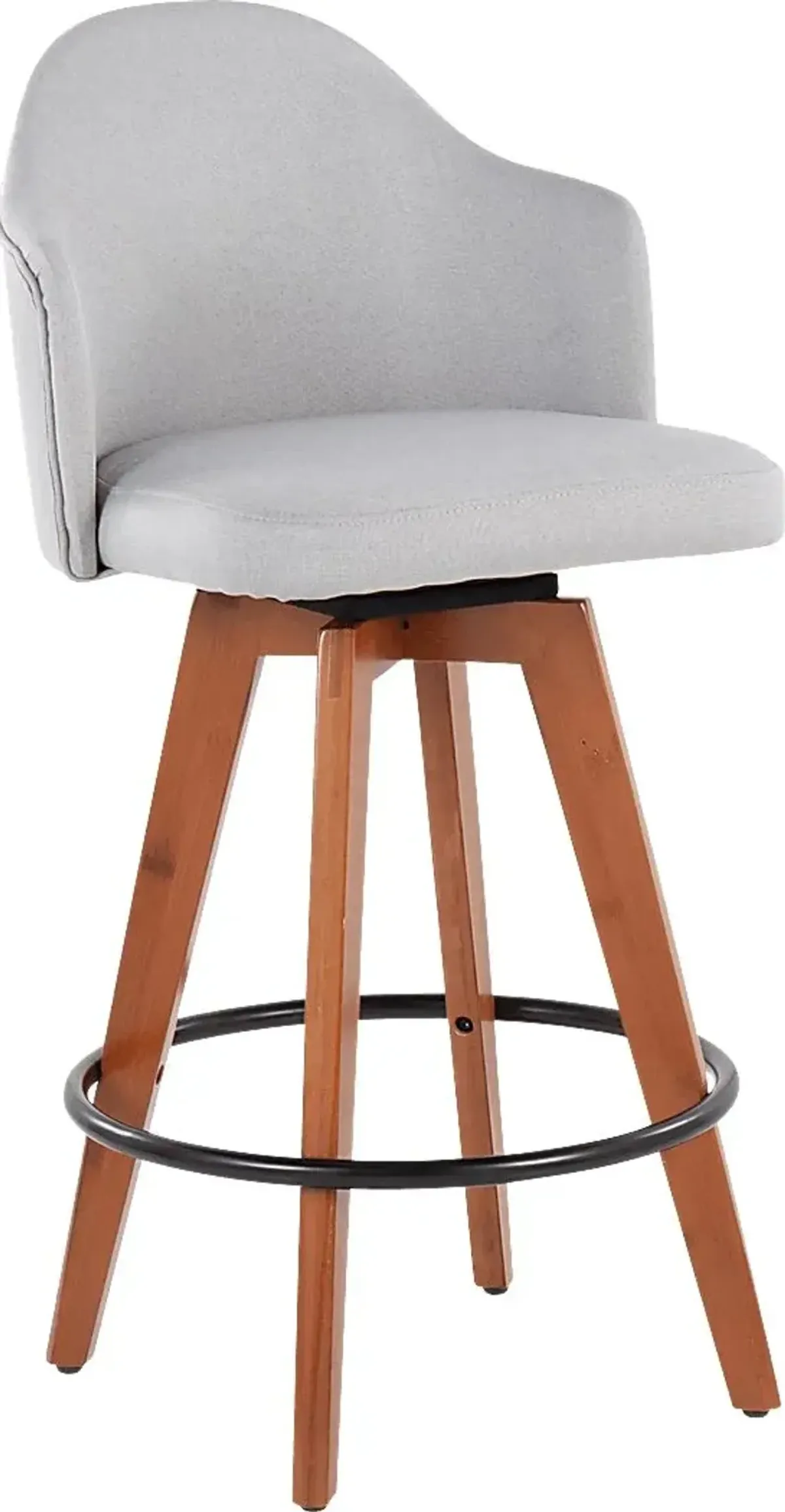 Aleiah Light Gray Counter Height Stool, Set of 2