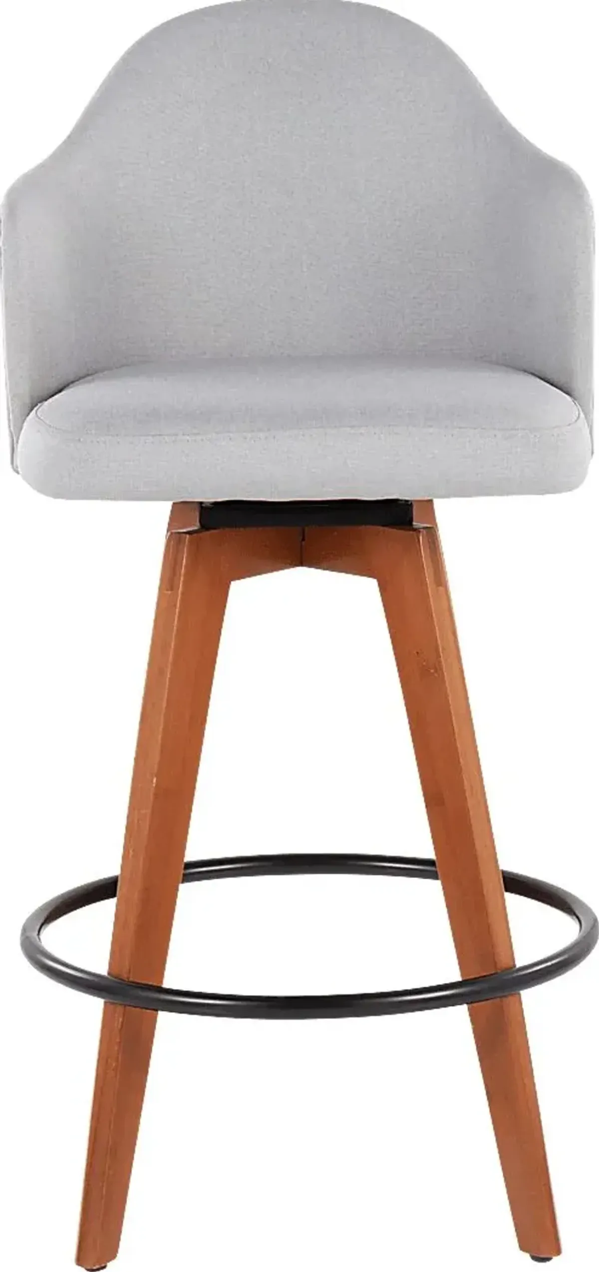 Aleiah Light Gray Counter Height Stool, Set of 2