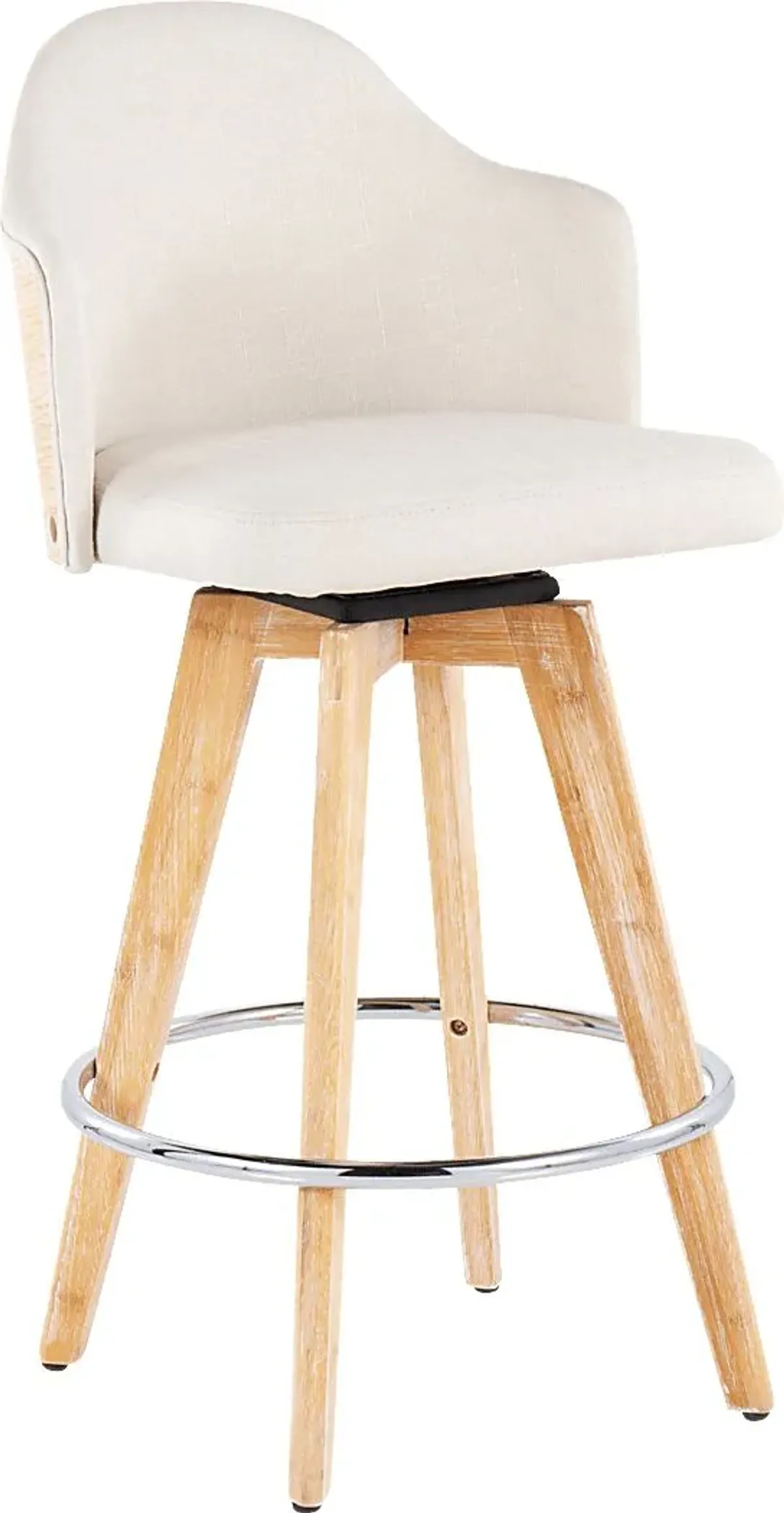 Hakea Cream Counter Height Stool, Set of 2