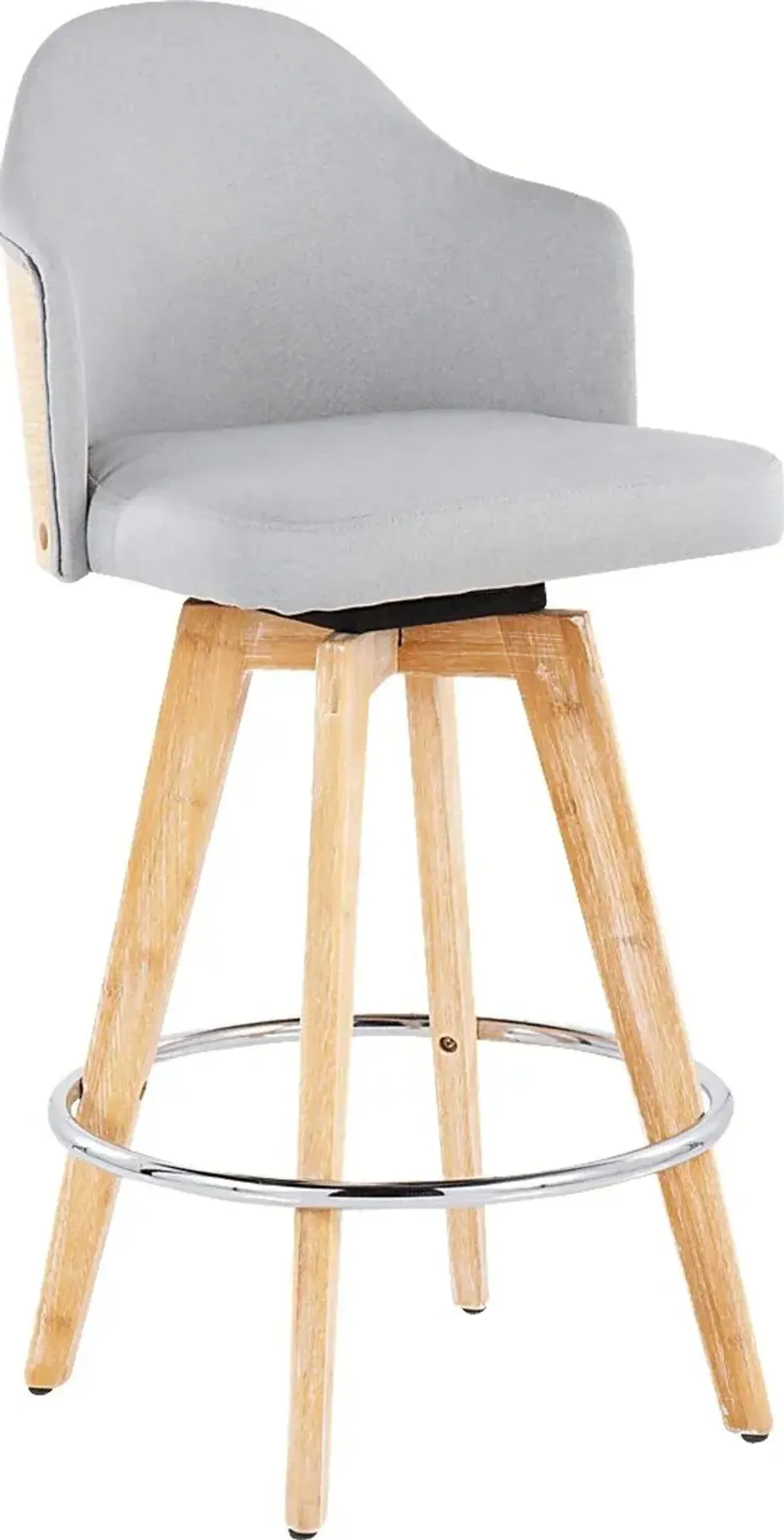 Hakea Light Gray Counter Height Stool, Set of 2