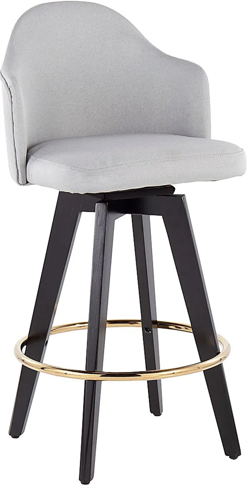 Sandron I Light Gray Counter Height Stool, Set of 2