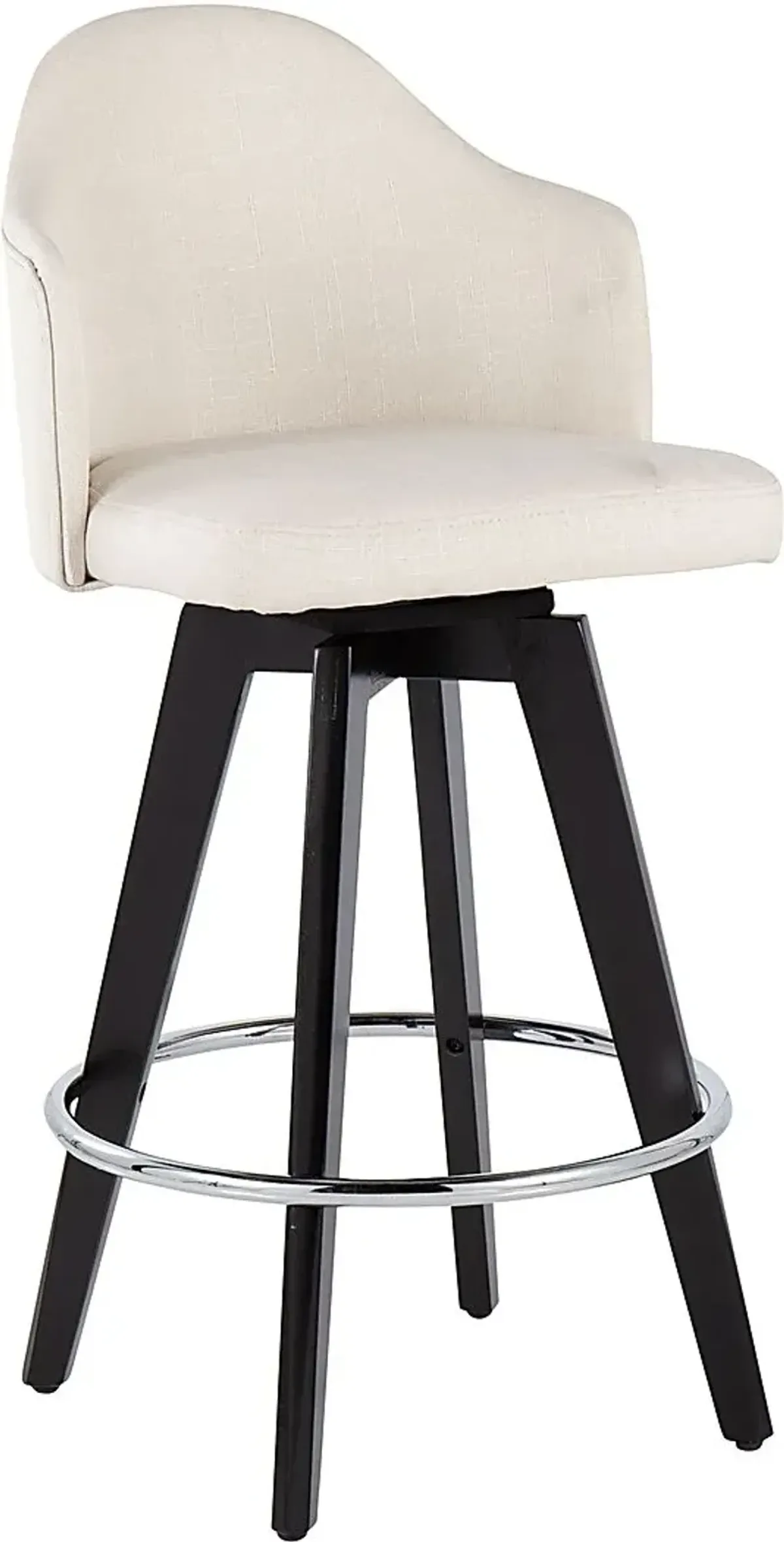 Sandron II Cream Counter Height Stool, Set of 2