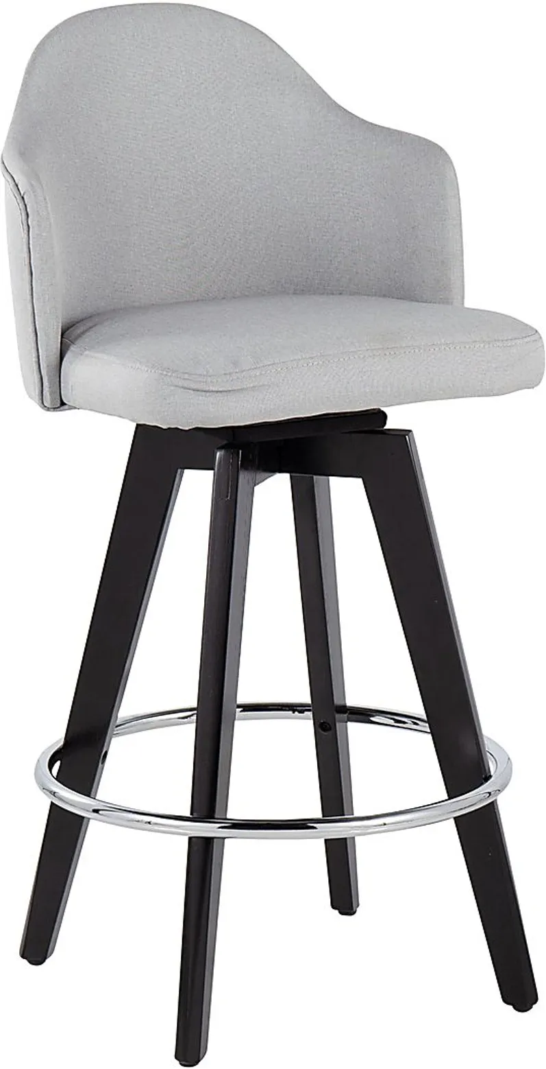 Sandron II Light Gray Counter Height Stool, Set of 2